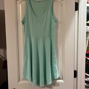 NWOT teal skater dress